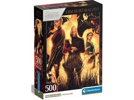 Clementoni CLE pussel 500 Compact House of The Dragon 35548
