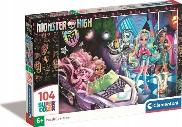 Clementoni CLE puslespill 104 SuperKolor Monster High 25783