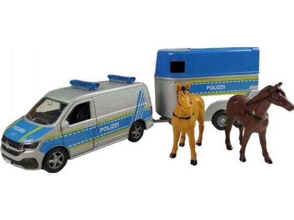 Hipo VW T6 politi med tilhenger på hester 520359 05342