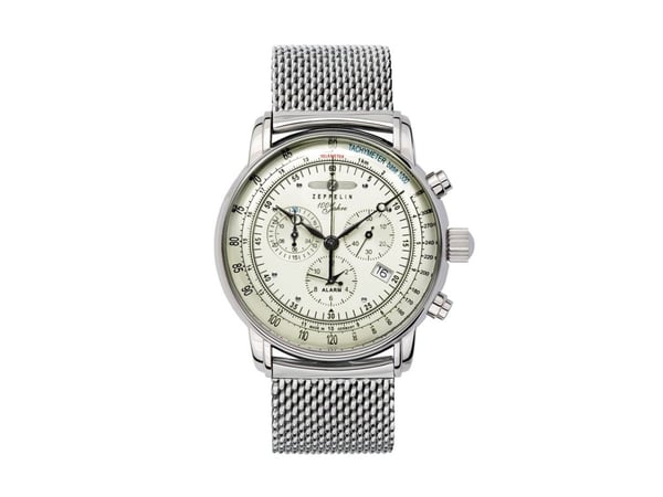 Zeppelin 100 Jahre 8680M-3 Quarz White Watch (259596)