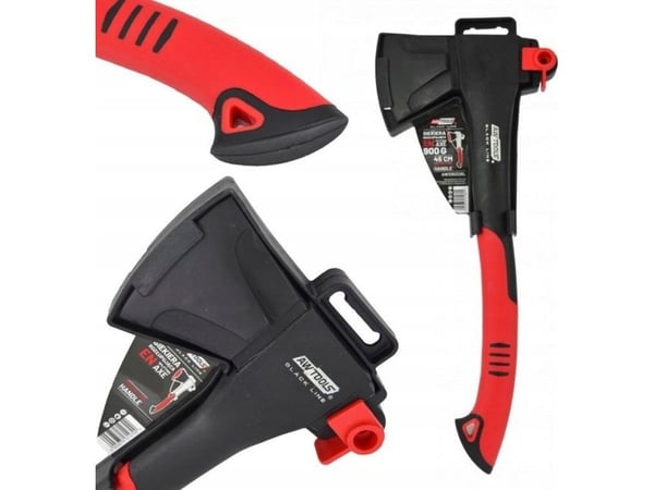 AWTools øks med kile 900 g helkompositt black line