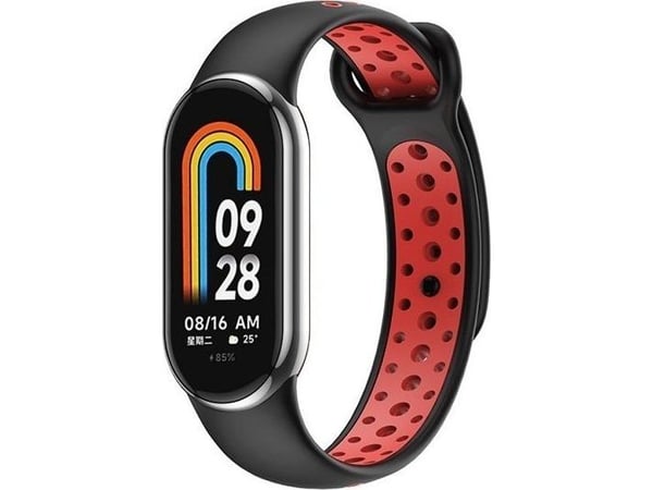 Beline stropp til Mi Band 8 svart/rød