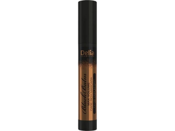 Delia Delia Max Volume Care Rich Black Balm Mascara nærende mascara med nærende olje 14ml