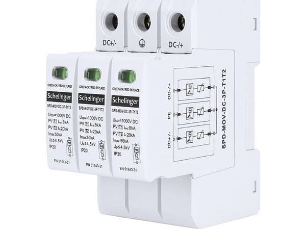Bemko 3P 8kA DC 1000V CONTROLLER CLASS T1T2 SCHELINGER 3P 8kA DC 1000V
