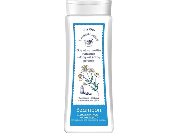 JOANNA_Z Apteczki Babuni styrkende fuktighetsgivende sjampo Kamille og biotin 300ml