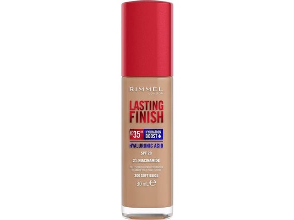 Rimmel Lasting Finish 35h, Pumpflaska, Vätska, Fuktgivande, Skyddande, Neutral, Beige, Soft Beige