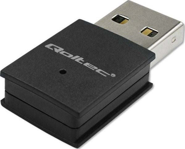 Qoltec Wireless Ultrafast Mini WiFi-sovitin | Standard AC | BT 4.0 | USB 2.0 | 600Mbps