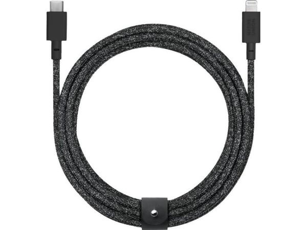 Native Union Belt Cable XL, 3 m, Lightning, USB C, Uros, Uros, Musta