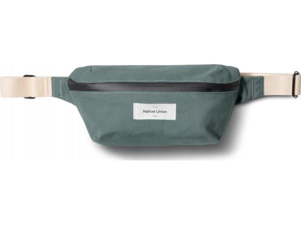 Native Union W.F.A Crossbody Pouch - nyre med AirTag-lomme, 1,5 L (skifergrønn)