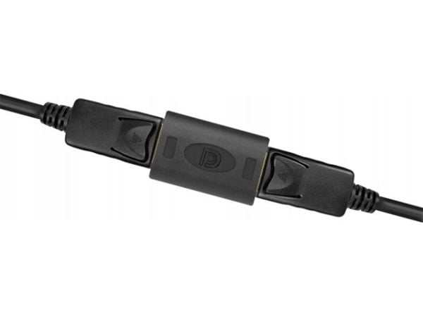 LogiLink - DisplayPort-sovitin - DisplayPort (W) - DisplayPort (W) - DisplayPort 1.4 - tukee 8K 60 Hz (7680 x 4320) - Musta