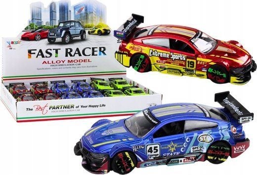 LeanToys Sports Car Car Metal Racing 1:36 Drive Mix