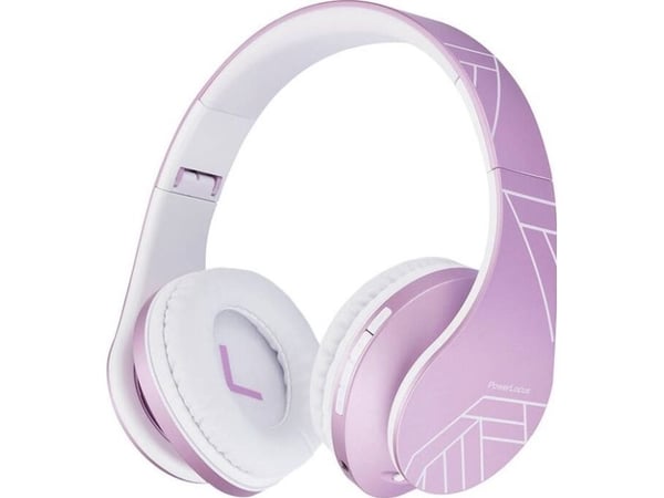 Powerlocus P2 Kids hodetelefoner lilla/hvit - hodetelefoner (pwl-p2kids-metal)