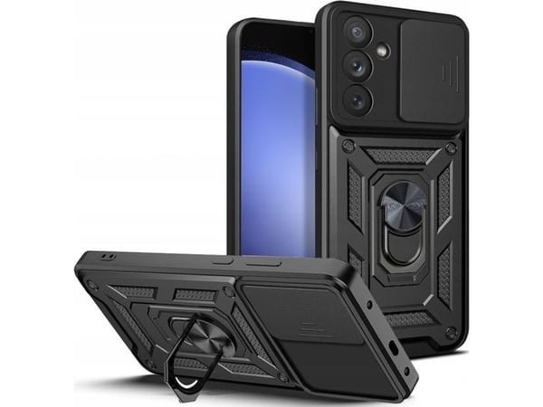 Tech-Protect CamShield Pro-deksel for Samsung Galaxy S23 FE - sort