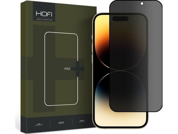 Hofi Privacy glass Hofi Anti Spy Glass Pro+ Apple iPhone 15 Pro Max Privacy