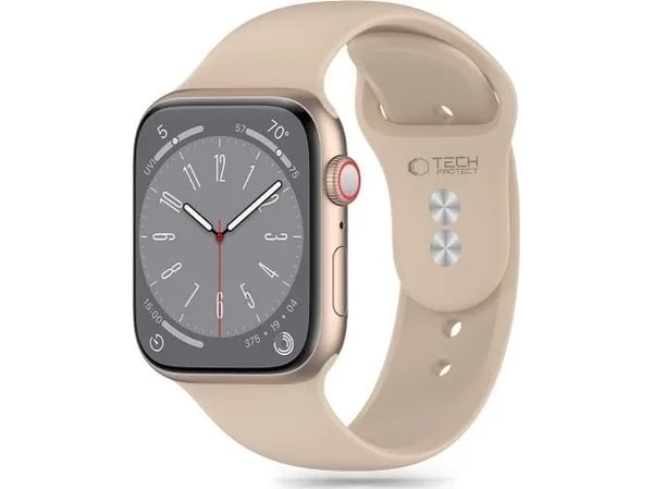 Tech-Protect silikonrem til Apple Watch 4/5/6/7/8/9/SE 38/40/41 mm valnøtt