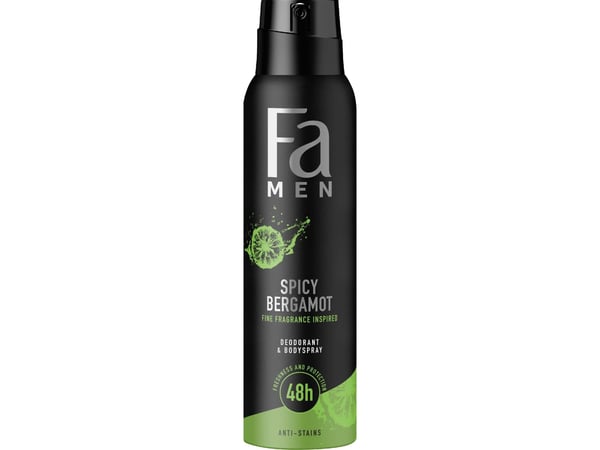 H FA MEN DEO SPRAY SPICE BERGAMOT 150ml TOP