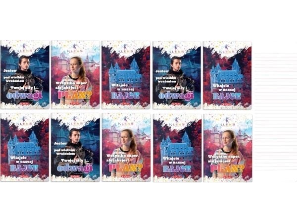 Herlitz Muistikirja A5 32k 3 väririviä ilman marginaalia Academy of Clue HERLITZ 10kpl