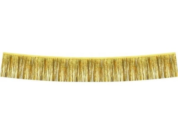 Dekorativ metallic guldfärgad girlang 30x300 cm