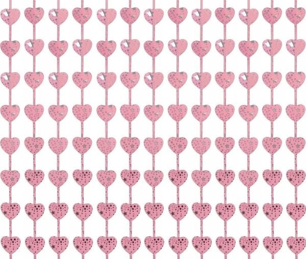 GoDan gardiner B&C hjerter lilla trykk 100x200 cm