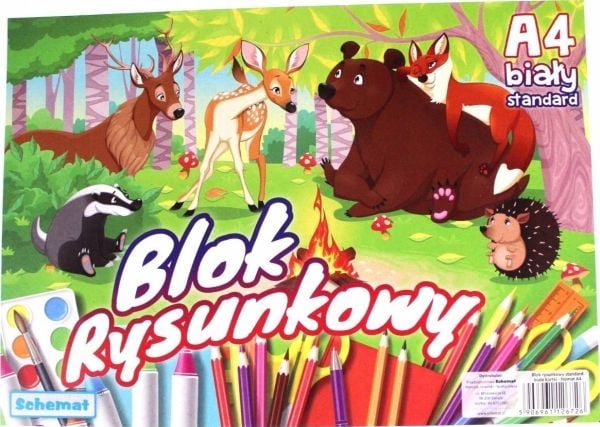 SKJEMA skisseblokk A4/20K 80 g hvit (10 stk.)