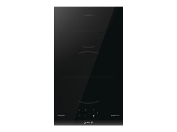 Gorenje G400 GI3201BC - Induksjonskomfyrtopp - 2 plater - Nisje - bredde: 28.3 cm - dybde: 49 cm - uten ramme, - med fasettert frontkant - svart