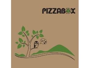 Pizzaæske TWK/242/E Model C L40xB40xH3cm brun med tryk Pizzabox,100 stk/krt