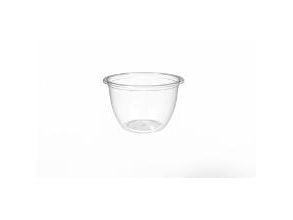 Bæger Deligreen Rund 550ml Ø129xH81mm RPET Transparent,12 ps x 42 stk/krt