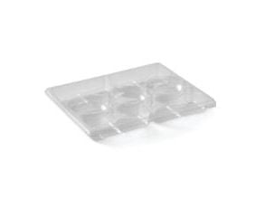 Bakke Zen Tapas 7-rum Rektangulær 1518ml L320xB250xH33mm RPET Klar,2 ps x 60 stk/krt Bakke Zen Tapas 7-rum Rektangulær 1518ml L320xB250xH33mm RPET Klar,2 ps x 60 stk/krt