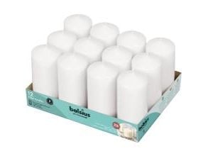 Bloklys Bolsius Brændetid 33 Timer Ø60xH120mm Hvid,12 stk/krt