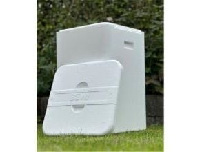 Vihannestynnyri Square Thermo L60.5xW39.5xH39.5cm EPS kannella valkoinen, 1 sarja