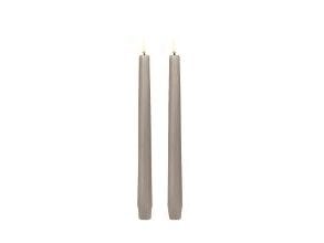 LED Stagelys Uyuni Ø2.3xH20.5cm Uden Fjernbetjening Sandstone,2 stk/pk