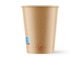 Kaffebæger Pap/Ac Ø90xH94mm 27cl 10oz Single Wall Brun Verive,20 ps x 50 stk/krt