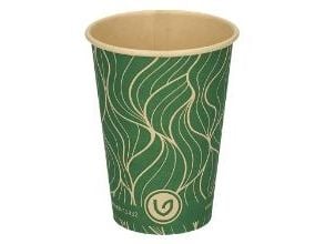 Kaffebæger Bambus Ø70xH90mm 22cl 7.5oz Single Wall Grøn/Brun Verive,100 stk/ps - (100 stk.)