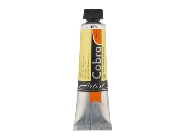 Cobra Artist Water-Mixable Oil Colour tube Naples Yellow Light 222
