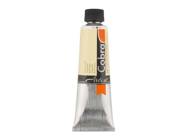 Cobra vannblandbar oljemaling tube Titanium Buff 291