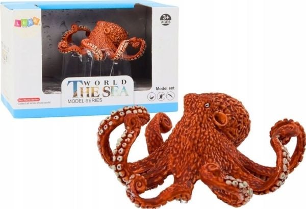 LeanToys Figur Giant Octopus Orange 10 cm