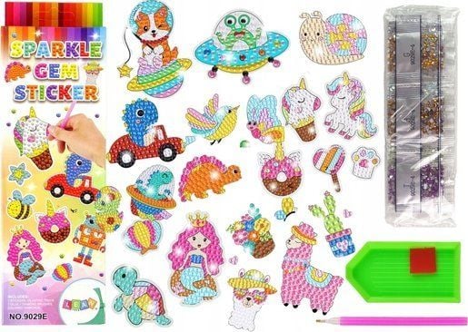 LeanToys diamantbroderi-klistremerker