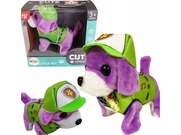 LeanToys Plush Interaktiivinen lemmikkikoira kävelee haukkuu violetti LeanToys Plush Interaktiivinen lemmikkikoira kävelee haukkuu violetti