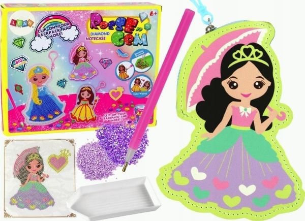 LeanToys perlesett for DIY-pynt – prinsesse, nøkkelring, liten lomme