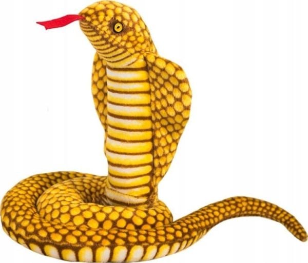 LeanToys Plush Snake King Cobra keltainen 100 cm maskotti