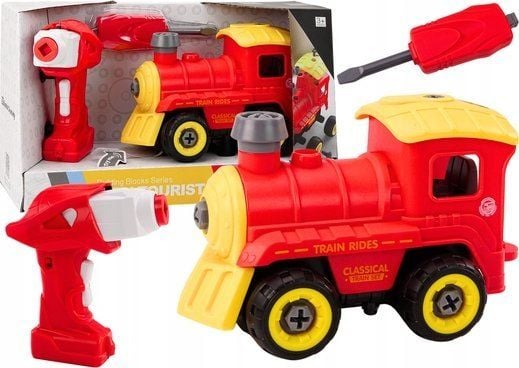 LeanToys RC kauko-ohjattava veturi punainen