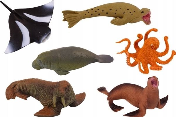LeanToys figursortiment havdyr (6 stk.)