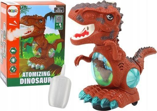 LeanToys dinosaur som danser, støt-/lydsensor lys sensor brun