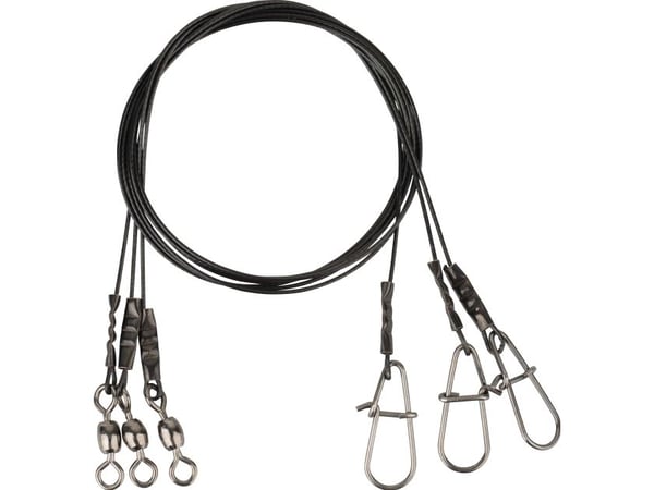 Savage Gear Black7 Trace 50 cm 0,60 mm 25 kg kulelager-svirvel/nål (54865)