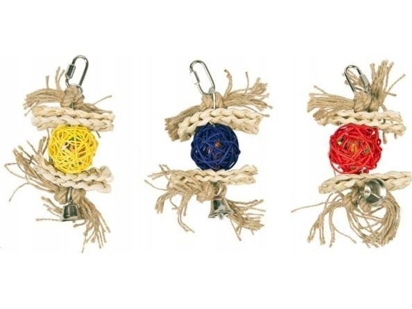 Duvo+ leke til fugler ball + ringeklokke 18x5,5 cm 4745049