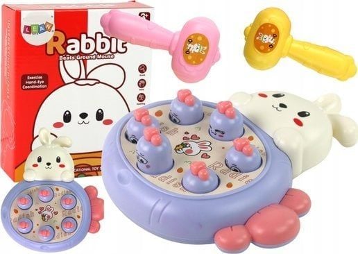 LeanToys Whac-A-Mole kaninspel