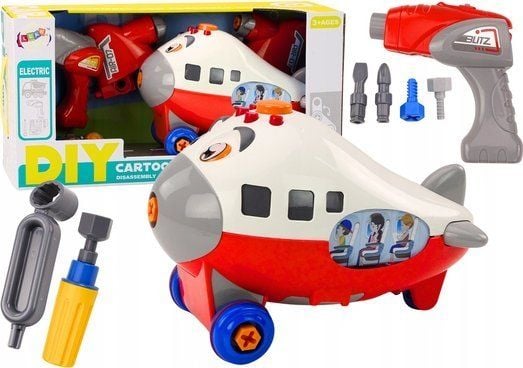 LeanToys tegnefilm-fly til kasting/skruing DIY vinger rød