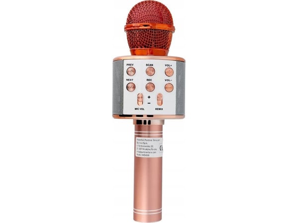 OEM mikrofon Karaoke CR58 multimedia mikrofon, rosa gull