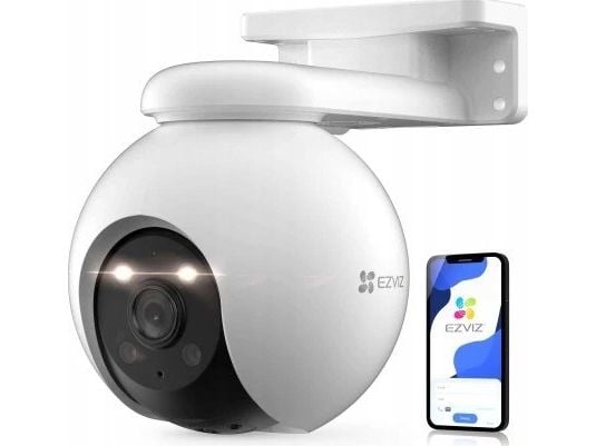 EZVIZ H8c Pro 3K, IP-sikkerhetskamera, Utendørs, Trådløs, 0,5 lm, CE / UL / RoHS / WEEE / REACH, Tak