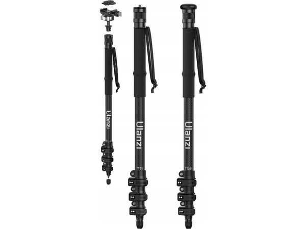 Ulanzi profesjonell monopod 130 cm + hode til DSLR-kamera/telefon / Ulanzi T069